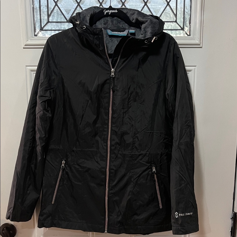 Free Country Charcoal Hooded Jacket